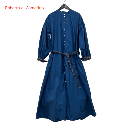 【Roberta di Camerino】ロベルタ　ロングシャツワンピース（中古品-非常に良い）