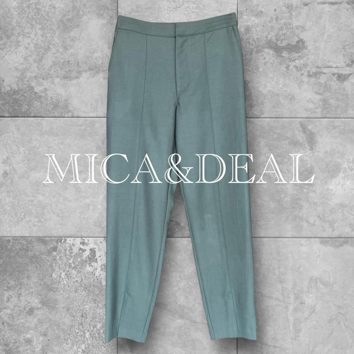 ▼20%off▼<MICA&DEAL>ピンタックスラックス 秋冬の着こなしに映えるグリーン/XS、M