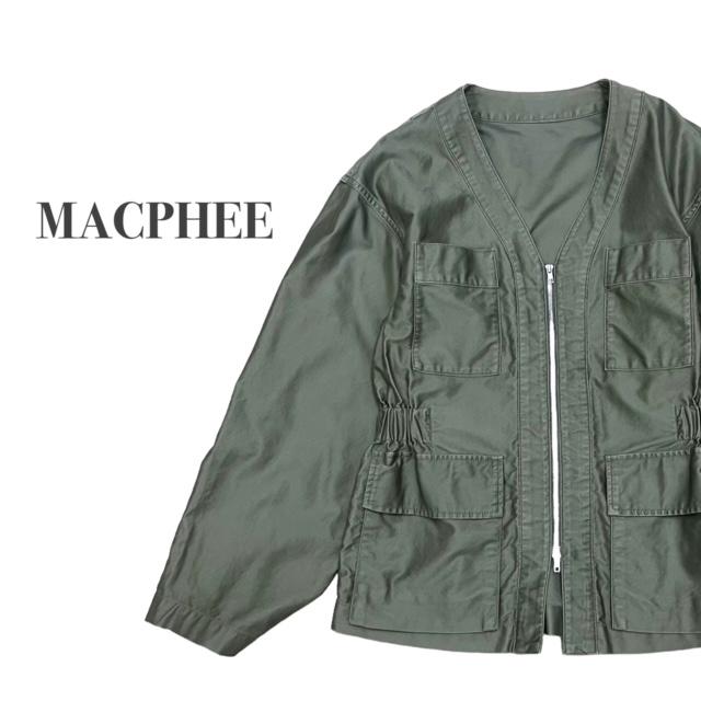 【MACPHEE｜マカフィー】トゥモローランド　コットン100％　ジャケット　アウター　S　（中古品-未使用に近い）